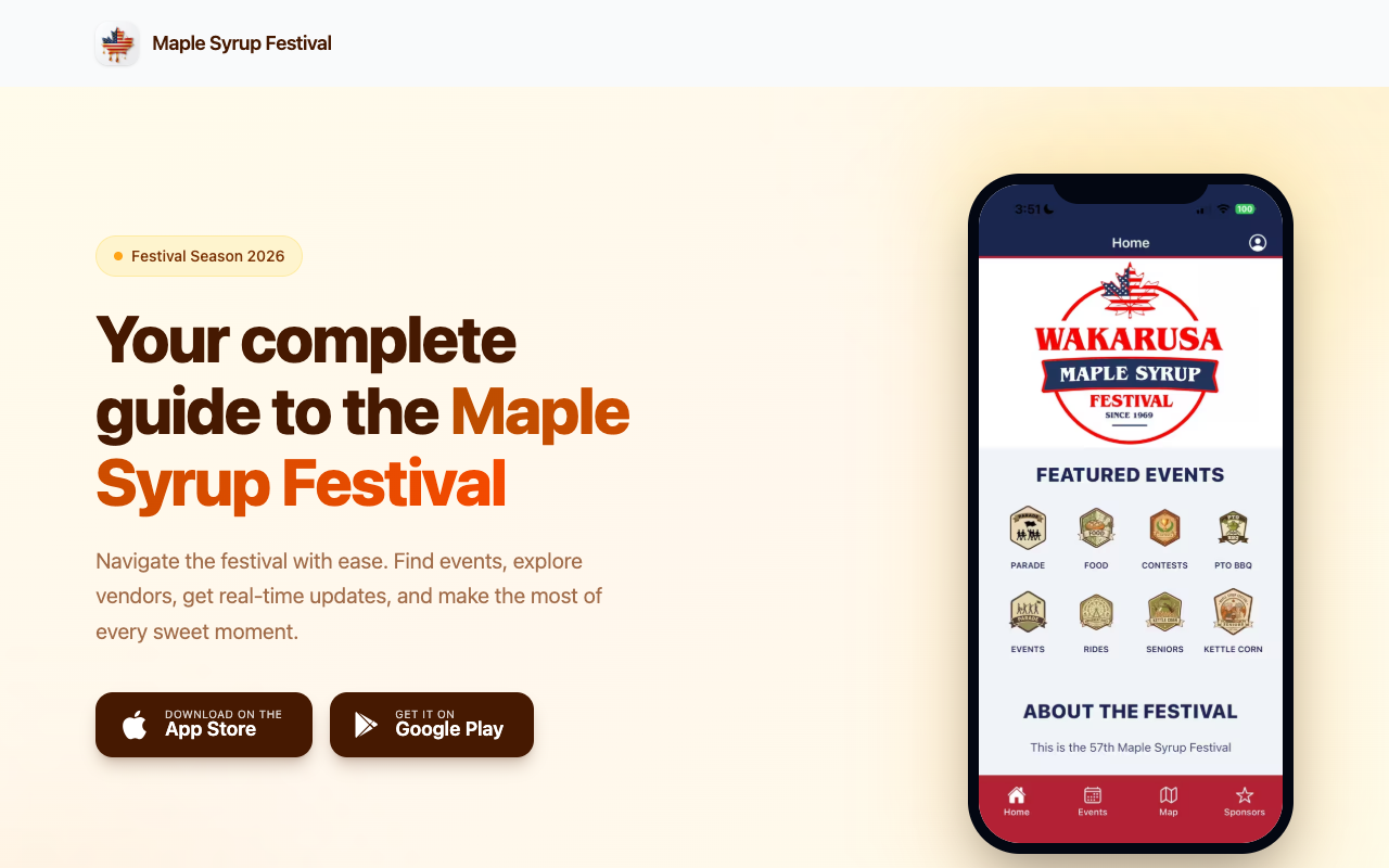 Wakarusa Maple Syrup Festival screenshot